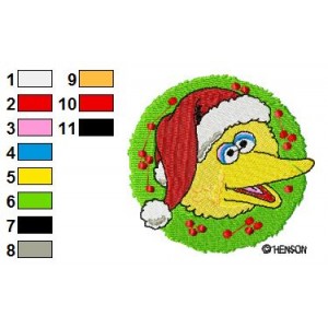 Sesame Street Big Bird 03 Embroidery Design